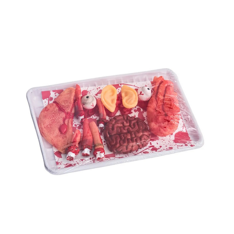 Bandeja Casquería ''Restos Humanos'' Plástico 33x21x4cm