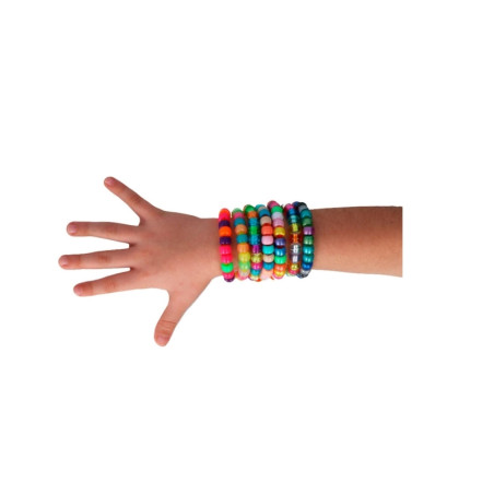 Cuentas Plástico Opaco Metalizado Multicolor 400 Uds