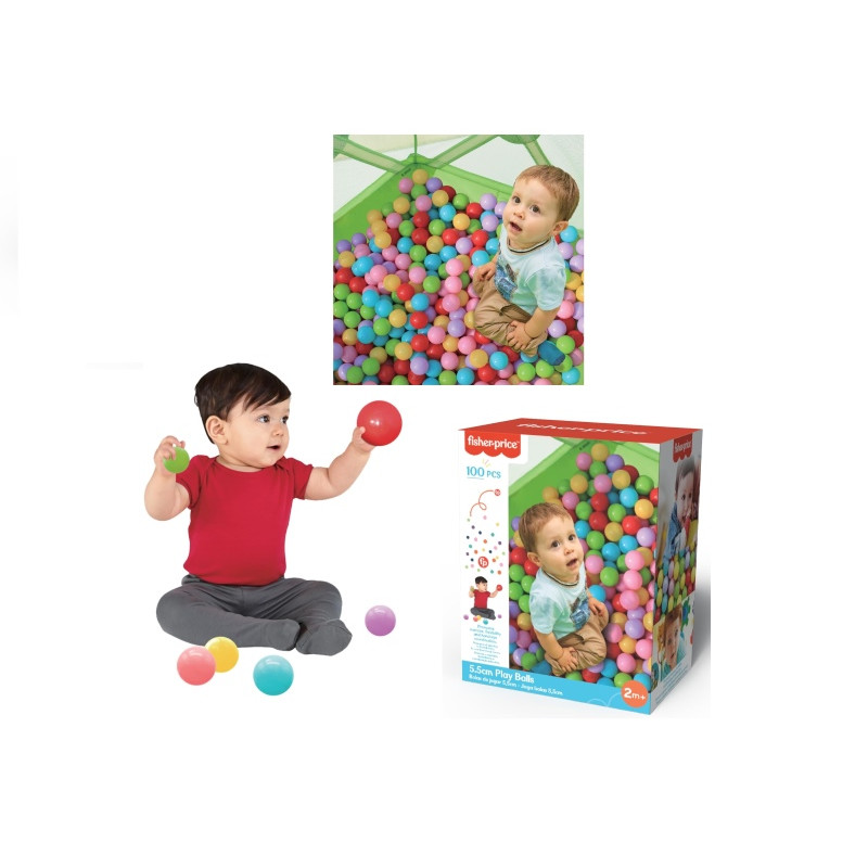 Caja 100 Bolas de Piscina 5,5cm (Colores Surtidos)
