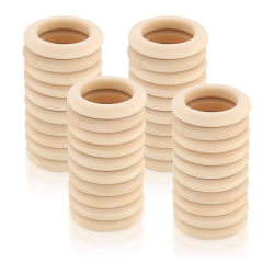 Pack Anillas de madera 40 Uds. 40mm