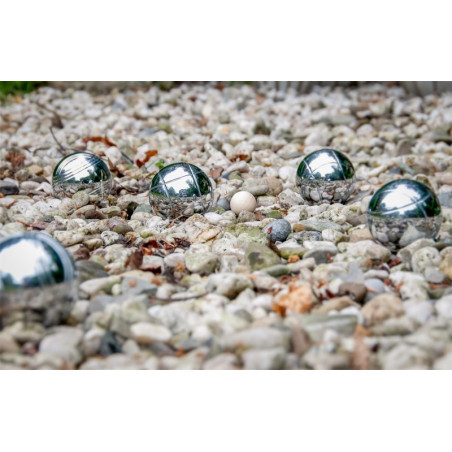 Juego Petanca 6 Bolas Acero c/funda