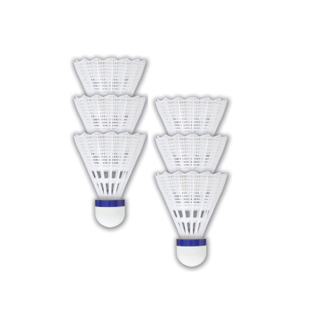 Volantes Badminton Nylon/Corcho Mod.1207 (6 Uds)