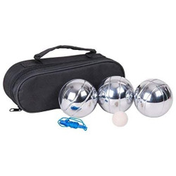 Juego Petanca 3 Bolas Acero c/funda