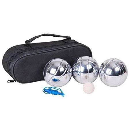 Juego Petanca 3 Bolas Acero c/funda
