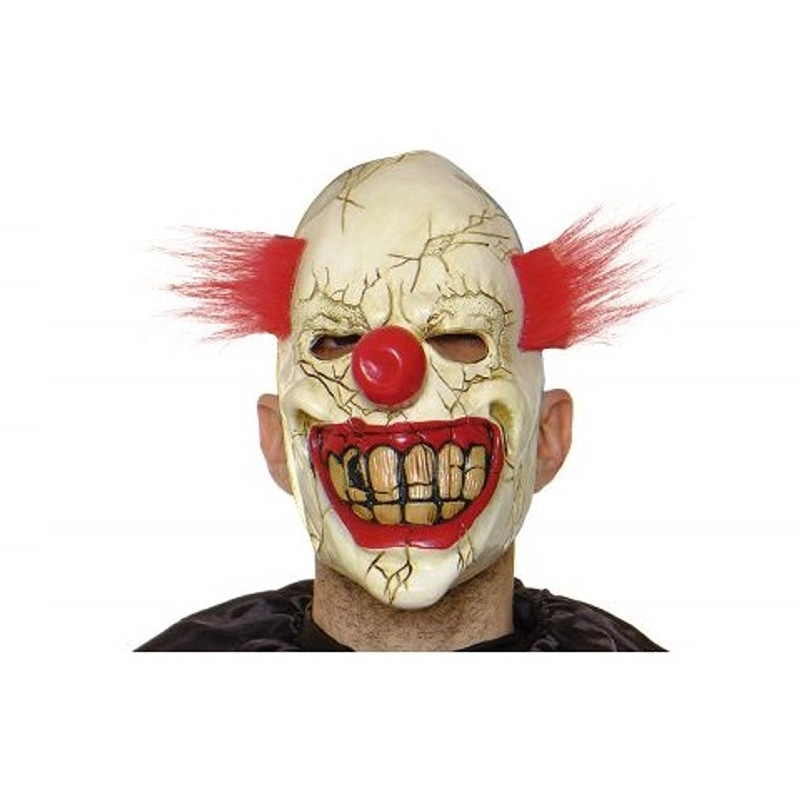Máscara Payaso Loco con Pelo