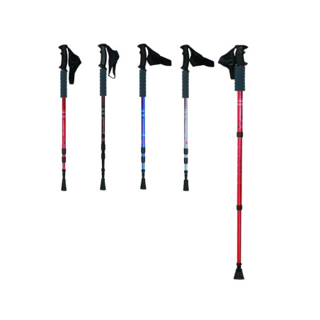 Bastón Senderismo Aluminio, 65-135 cm