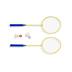 Set 2 Raquetas Bádminton Primaria + 2 Volantes 